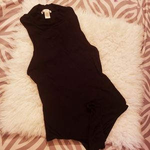 Ribbed criss cross back Bodysuit